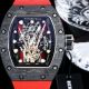 Best Replica Richard Mille RM66 CarbonTPT Carbon Fiber Case Rubber Strap Men's Watch (2)_th.jpg